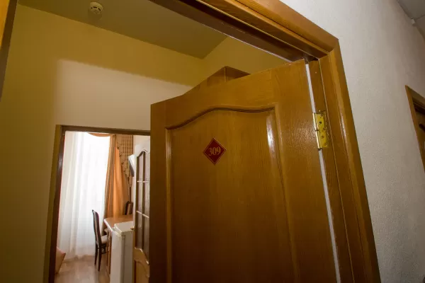 Улучшенный одноместный номер в корпусе Центральный в санатории Нарзан в городе Кисловодске - фотография