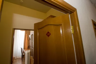 Улучшенный одноместный номер в корпусе Центральный в санатории Нарзан в городе Кисловодске - фотография